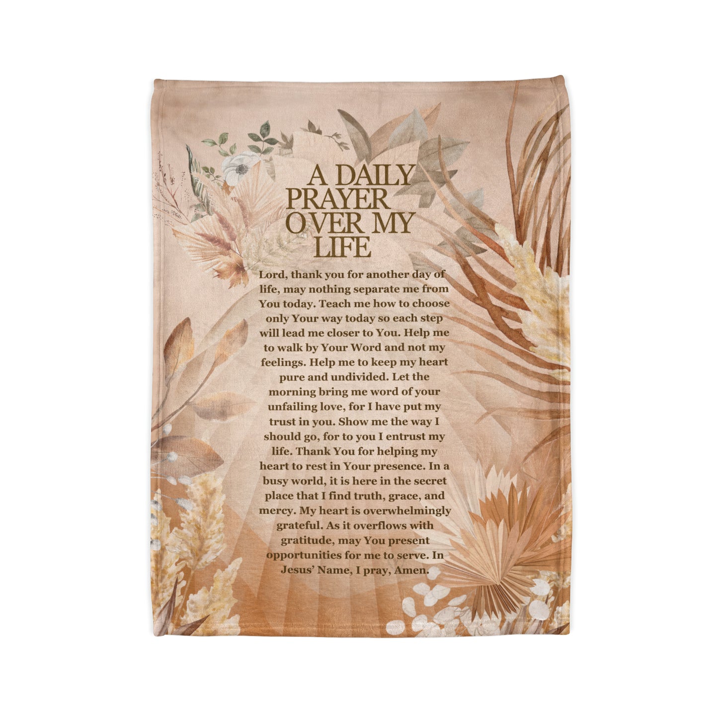 Daily prayer - throw blanket